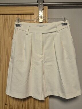 NWOT Pleated High-Waist Shorts